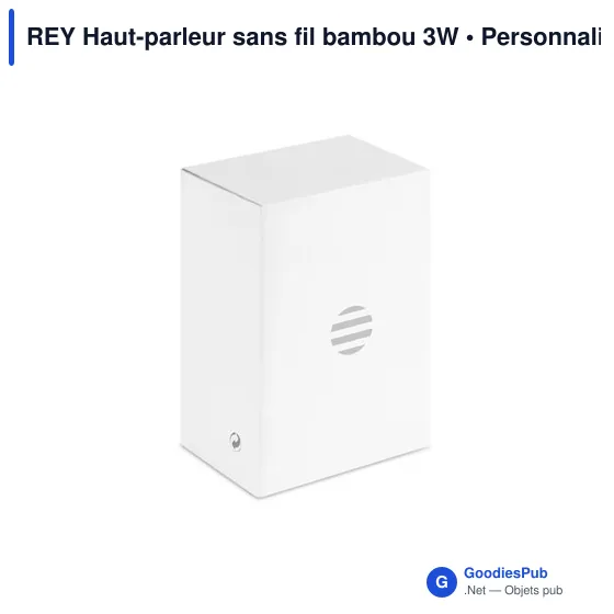 REY Haut-parleur sans fil bambou 3W - Image 4