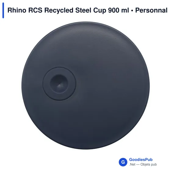 Mug isotherme personnalisable en acier inoxydable recyclé - Rhino RCSavec logo - Image 4