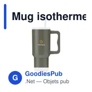 Mug isotherme personnalisable en acier inoxydable recyclé - Rhino RCSavec logo - Miniature 8