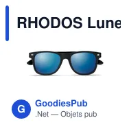 RHODOS Lunettes de soleil bambou - Miniature 2