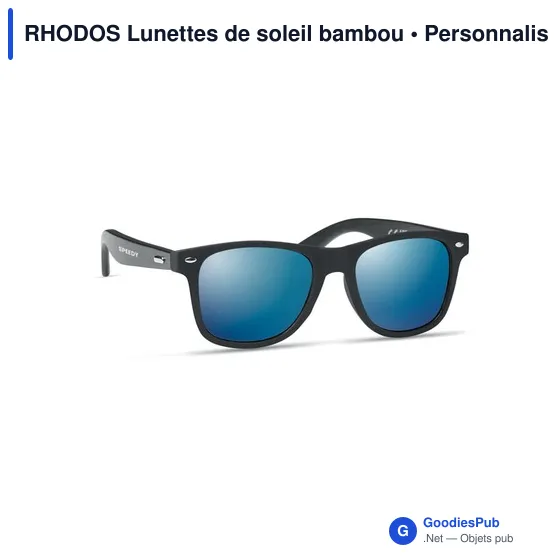 RHODOS Lunettes de soleil bambou - Image 4