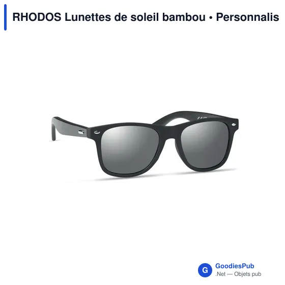 RHODOS Lunettes de soleil bambou - Image 5