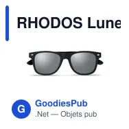 RHODOS Lunettes de soleil bambou - Miniature 6