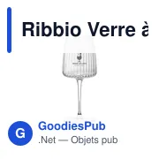 Verre à vin personnalisable Ribbio avec logo - 370 ml - Miniature 1