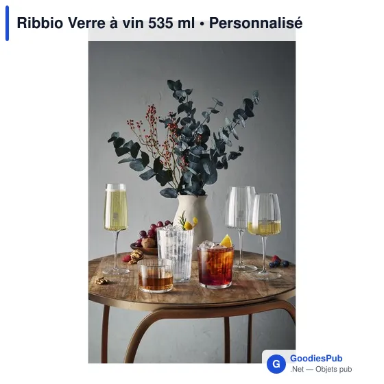 Verre à vin personnalisable Ribbio avec logo - 535 ml - Image 2