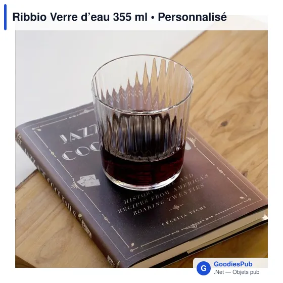 Verre à eau personnalisable Ribbio avec logo - 355 ml - Image 3