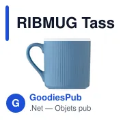 RIBMUG Tasse céramique striée 340 ml - Miniature 2