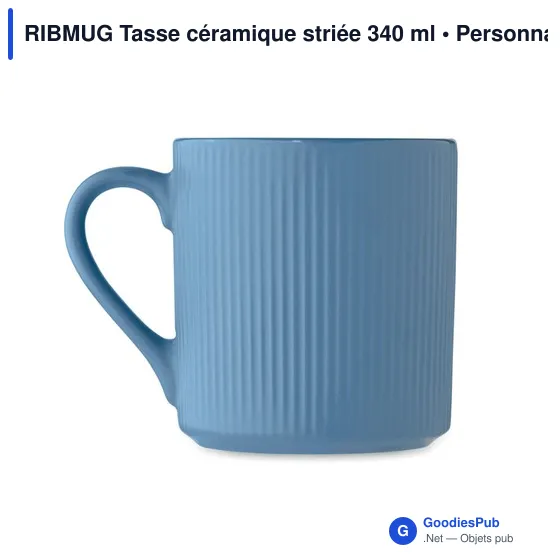 RIBMUG Tasse céramique striée 340 ml - Image 2