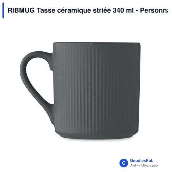 RIBMUG Tasse céramique striée 340 ml - Image 11