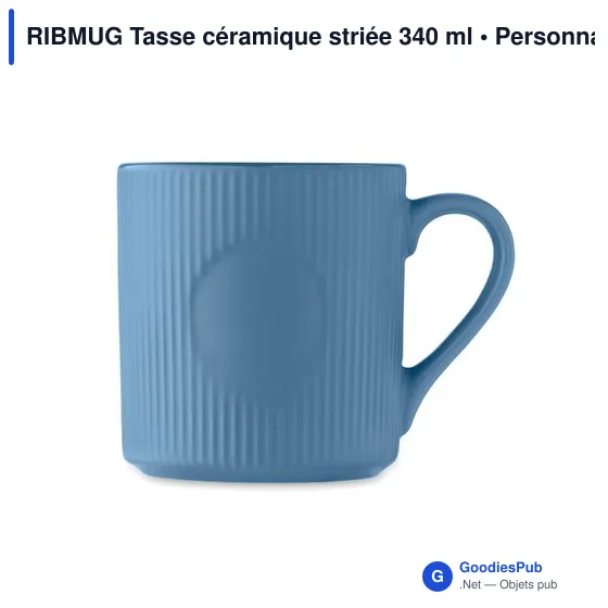 RIBMUG Tasse céramique striée 340 ml - Image 3