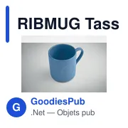 RIBMUG Tasse céramique striée 340 ml - Miniature 4