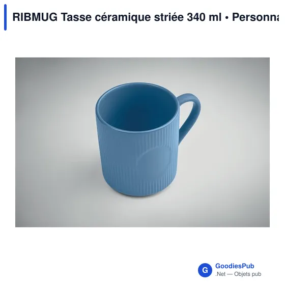 RIBMUG Tasse céramique striée 340 ml - Image 4