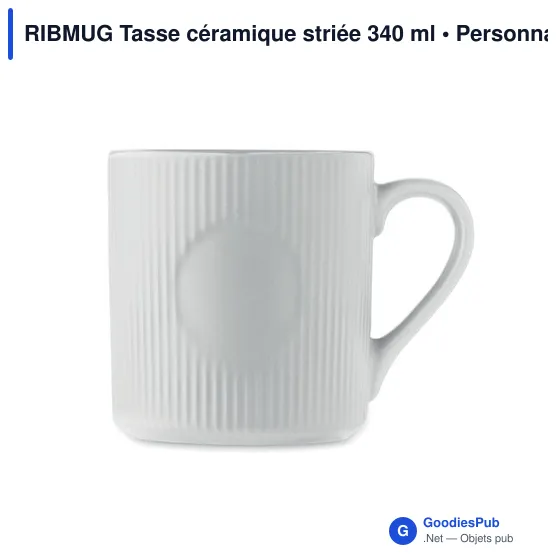 RIBMUG Tasse céramique striée 340 ml - Image 7