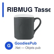 RIBMUG Tasse céramique striée 340 ml - Miniature 10