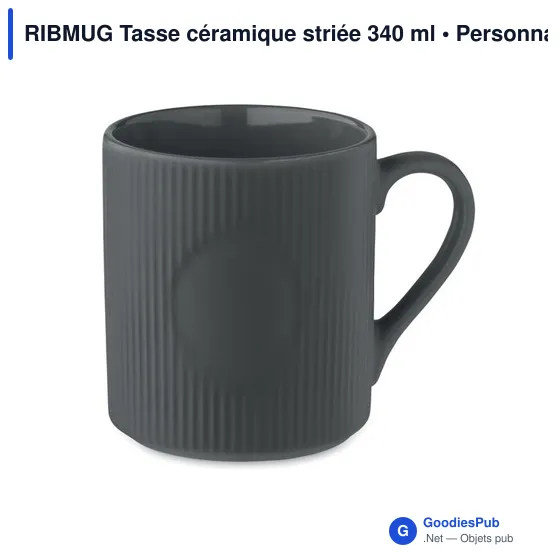 RIBMUG Tasse céramique striée 340 ml - Image 10