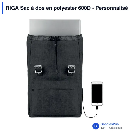 RIGA Sac à dos en polyester 600D - Image 9
