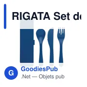 RIGATA Set de couverts en PP - Miniature 4