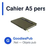 Cahier A5 personnalisable avec support de téléphone - RINBOOKavec logo - Miniature 12