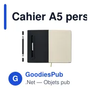 Cahier A5 personnalisable avec support de téléphone - RINBOOKavec logo - Miniature 9