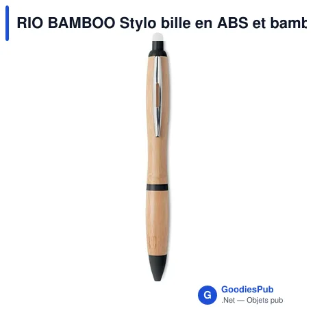 RIO BAMBOO Stylo bille en ABS et bambou.