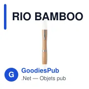RIO BAMBOO Stylo bille en ABS et bambou. - Miniature 3