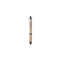 Variante noir - RIO BAMBOO Stylo bille en ABS et bambou.