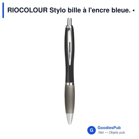 RIOCOLOUR Stylo bille à l'encre bleue.