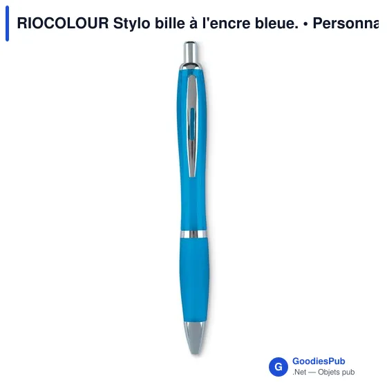 RIOCOLOUR Stylo bille à l'encre bleue. - Image 3