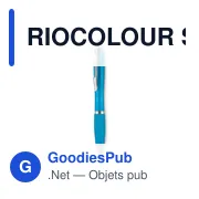 RIOCOLOUR Stylo bille à l'encre bleue. - Miniature 4