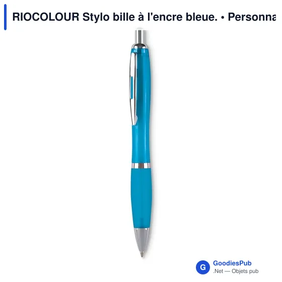RIOCOLOUR Stylo bille à l'encre bleue. - Image 4