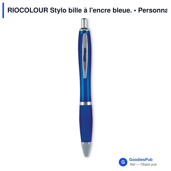 RIOCOLOUR Stylo bille à l'encre bleue. - Image 5