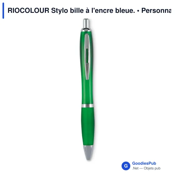 RIOCOLOUR Stylo bille à l'encre bleue. - Image 6