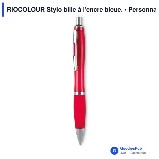 RIOCOLOUR Stylo bille à l'encre bleue. - Image 7