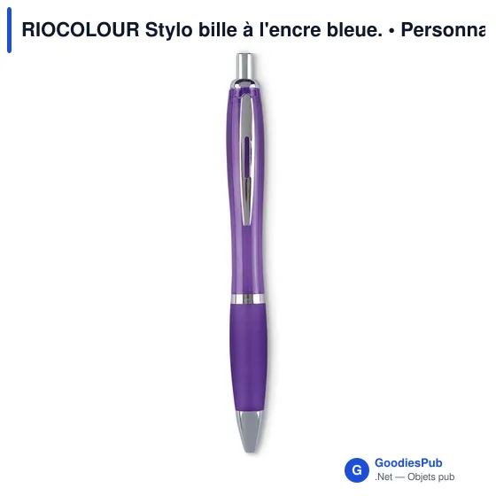 RIOCOLOUR Stylo bille à l'encre bleue. - Image 9