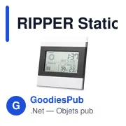 RIPPER Station météo noire et argent - Miniature 1