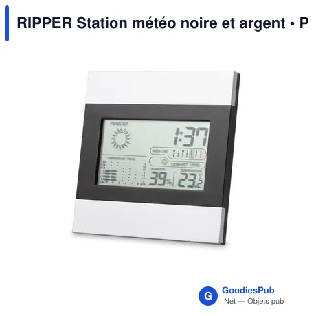 RIPPER Station météo noire et argent