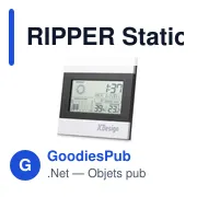 RIPPER Station météo noire et argent - Miniature 2