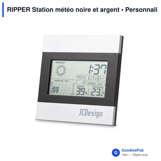 RIPPER Station météo noire et argent - Image 2