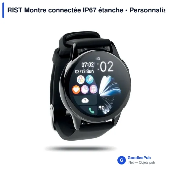 Montre connectée personnalisable avec logo - RIST - Image 1