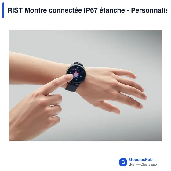 Montre connectée personnalisable avec logo - RIST - Image 5