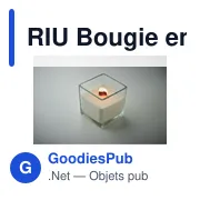 Bougie en cire végétale personnalisable avec logo - RIU - Miniature 2