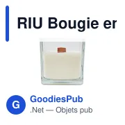 Bougie en cire végétale personnalisable avec logo - RIU - Miniature 4