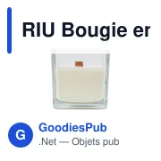 Bougie en cire végétale personnalisable avec logo - RIU - Miniature 5