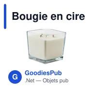 Bougie en cire végétale personnalisable avec logo - RIUADA - Miniature 1