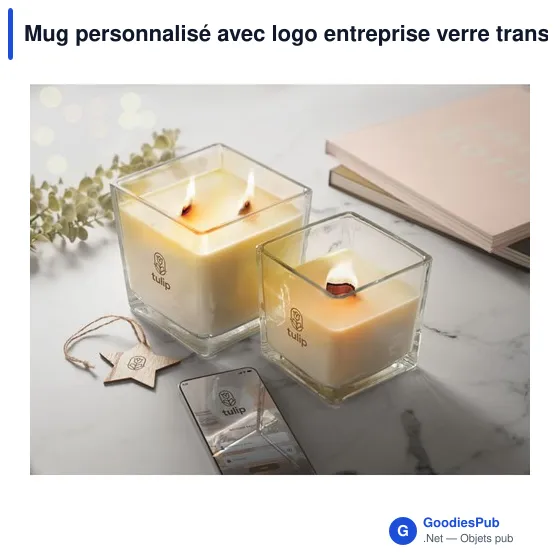Bougie en cire végétale personnalisable avec logo - RIUADA - Image 2