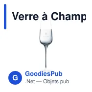Verre à Champagne personnalisable Riviera - Logo bien mis en valeur - Miniature 2