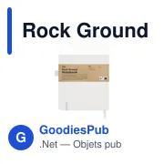 Carnet A5 personnalisable Rock Ground avec logo - Miniature 1