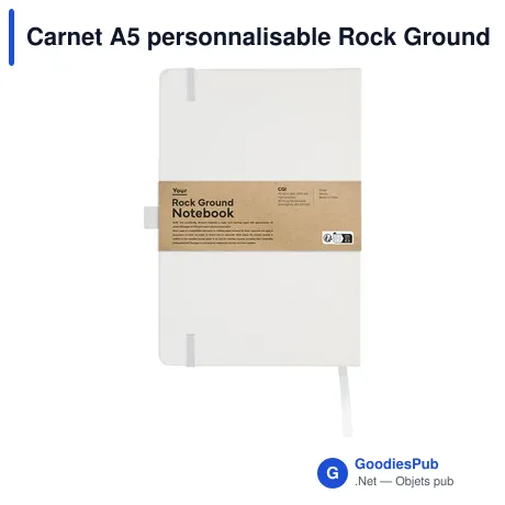 Carnet A5 personnalisable Rock Ground avec logo