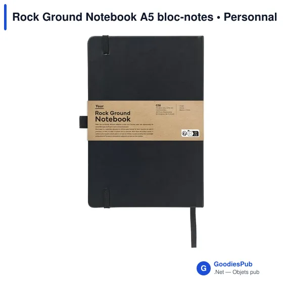 Carnet A5 personnalisable Rock Ground avec logo - Image 11