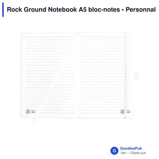 Carnet A5 personnalisable Rock Ground avec logo - Image 3